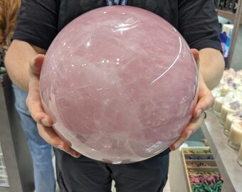 巨大なローズクォーツ球 - Etsy 日本