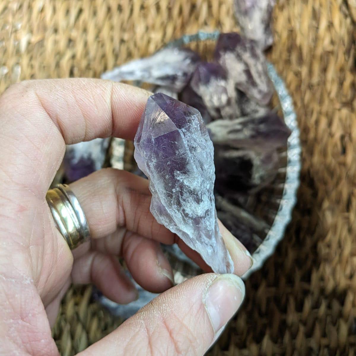 Mini Raw Amethyst Point: Natural Crystal for Third Eye  display picture 3