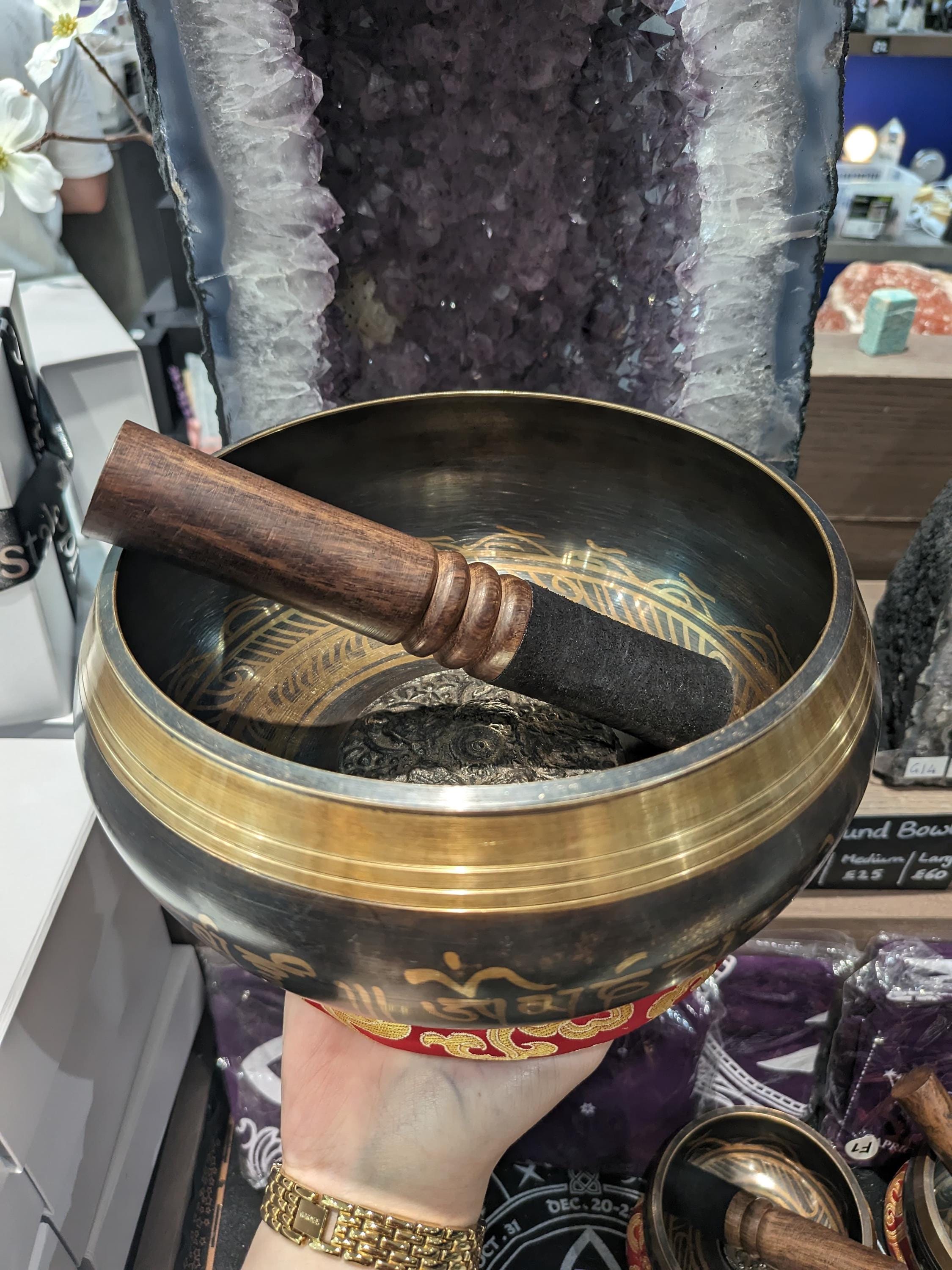 Tibetaanse klankschaal set 3 ~ Meditatie Sound Bowl hand gehamerd in Nepal voor Yoga, Meditatie, Mindfulness, Healing & Chakra balancing