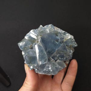 Large Blue Celestite Cluster: Raw Angel Crystal, Spiritual Decor