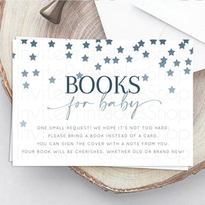 Pastel Star Books For Baby Card Shooting Star Book Insert Twinkle Little Star Book Card Rainbow Confetti Guests Book Poem Request D10308