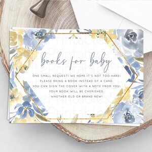 Secret Garden Books For Baby Card Boho Wildflower Book Insert Pastel Flower Garden Baby Shower Card Flower Guests Book Poem Request D10782