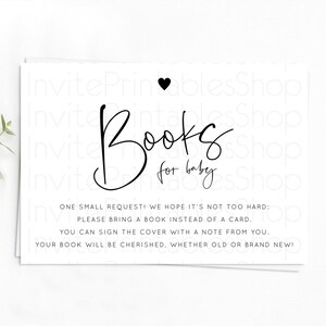 Minimalist Baby Shower Book Insert Simple White Book Insert Minimal White Book Card Modern White Guests Book Poem Request D11013