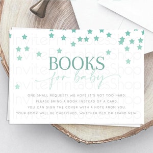 Pastel Star Books For Baby Card Shooting Star Book Insert Twinkle Little Star Book Card Rainbow Confetti Guests Book Poem Request D10310