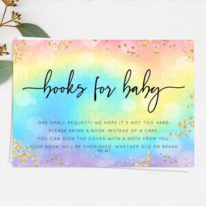 Tie Dye Books For Baby Card Rainbow Tie Dye Book Insert Pastel Rainbow Watercolor Book Card Tie Dye Colors Guests Book Poem Request D10568