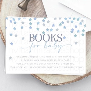 Pastel Star Books For Baby Card Shooting Star Book Insert Twinkle Little Star Book Card Rainbow Confetti Guests Book Poem Request D10341