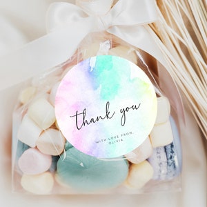 Rainbow Gift Tag Watercolor Favor Tags Pastel Ombre Thank You Tags Colorful Splash Thank You Tags Glitter Sprinkle Bonbonniere Tags C210