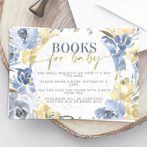 Secret Garden Books For Baby Card Boho Wildflower Book Insert Pastel Flower Garden Baby Shower Card Flower Guests Book Poem Request D10189