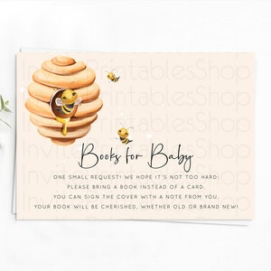 Bee Books For Baby Card Momma To Bee Book Insert Floral Bee Book Card Beehive Sweet Honey Bee Yellow Baby Book Poem Request  D10754