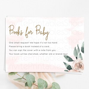 Secret Garden Books For Baby Card Boho Wildflower Book Insert Pastel Flower Garden Baby Shower Card Flower Guests Book Poem Request D11010