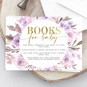 Secret Garden Books For Baby Card Boho Wildflower Book Insert Pastel Flower Garden Baby Shower Card Flower Guests Book Poem Request D10201