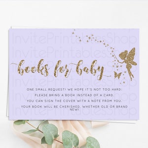 Fairy Books For Baby Card Fairy Book Insert Enchanted Garden Fairy Book Card Pastel Floral Butterfly Cards Secret Garden Book Poem D10389