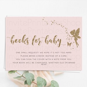 Fairy Books For Baby Card Fairy Book Insert Enchanted Garden Fairy Book Card Pastel Floral Butterfly Cards Secret Garden Book Poem D10899