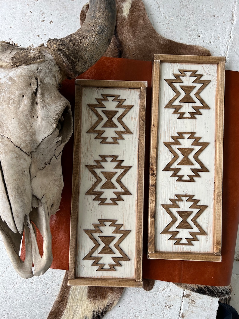 Neutral Aztec Single Sign *MADE TO ORDER*