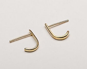 J shape earrings