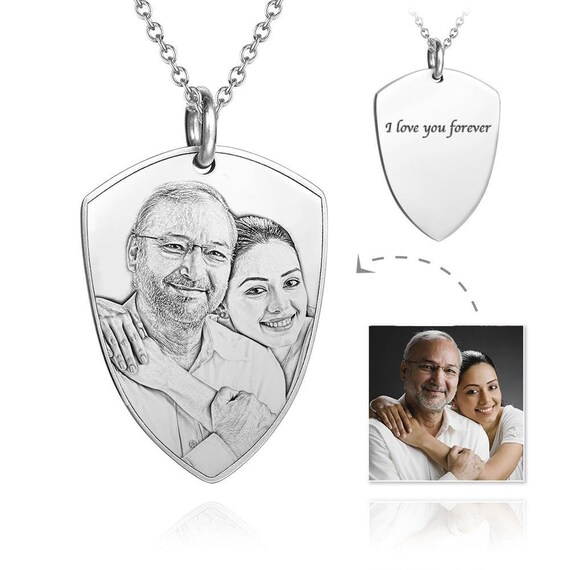 fathers day necklace engraved