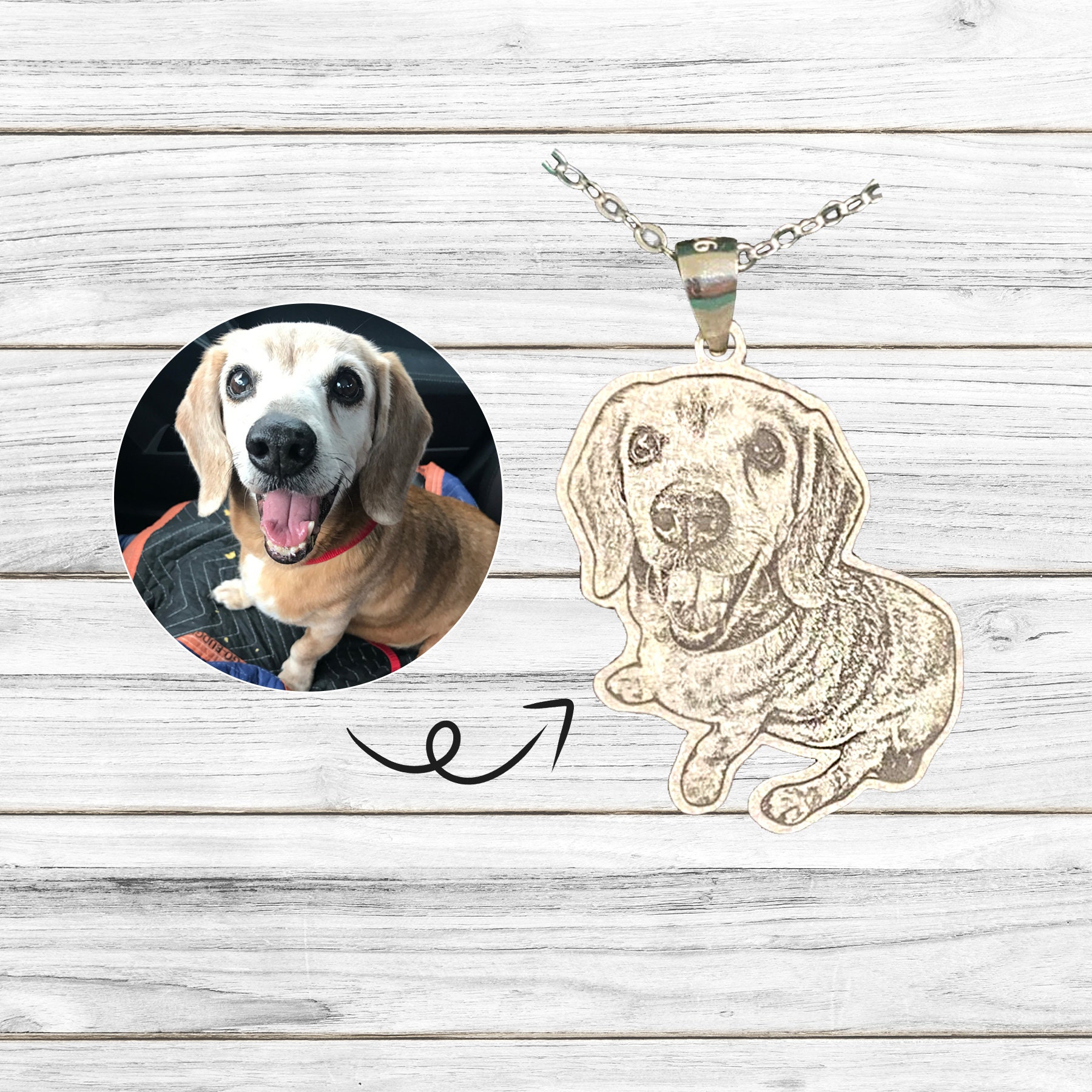 Personalized Pet Necklace in 925 Sterling Silver Customize Etsy