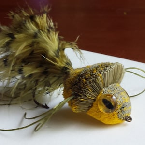 frog diver, bass flies, fly fishing, bugs, bass, pike, frogs, deer hair diver, deer hair, size 1/0, flies for bass