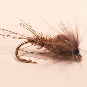 emerger style fly, olive nymph, flies, fly fishing, fly fishing flies, hand tied flies, emerger