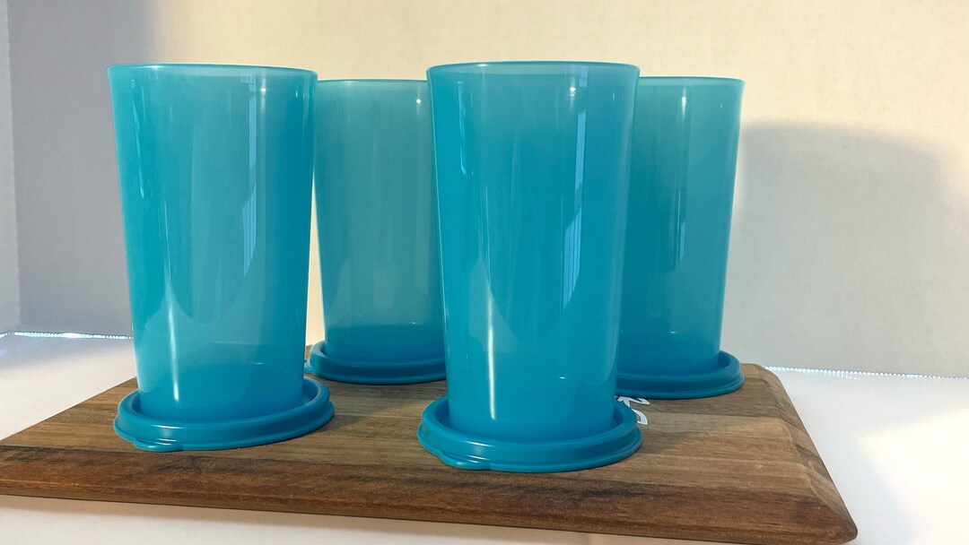 Tupperware Tumblers Cups With Lids 4 Etsy
