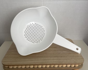 Vintage Tupperware Small Colander in White 1L -NEW
