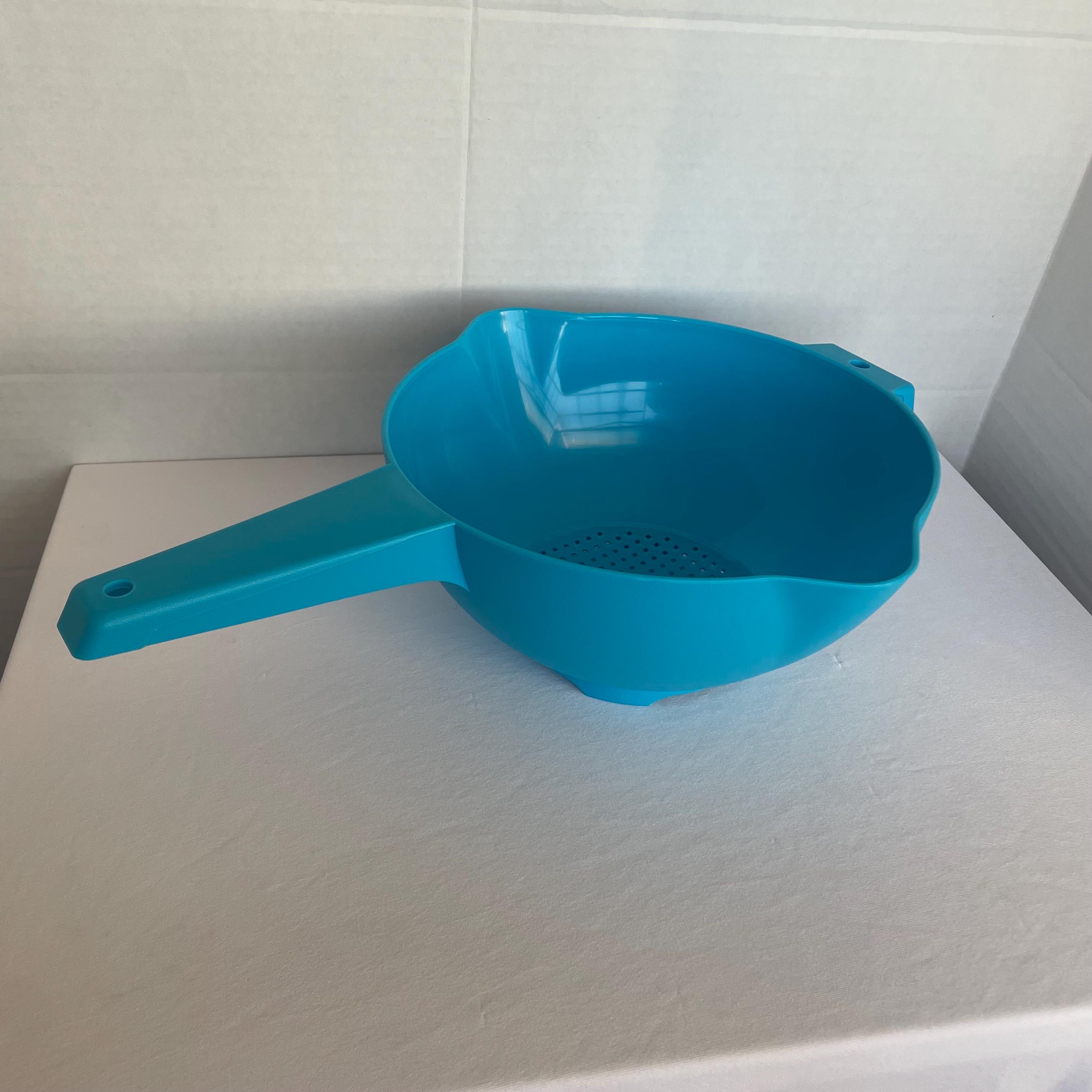 Vintage Tupperware Large Colander in Blue 2L -NEW - Etsy