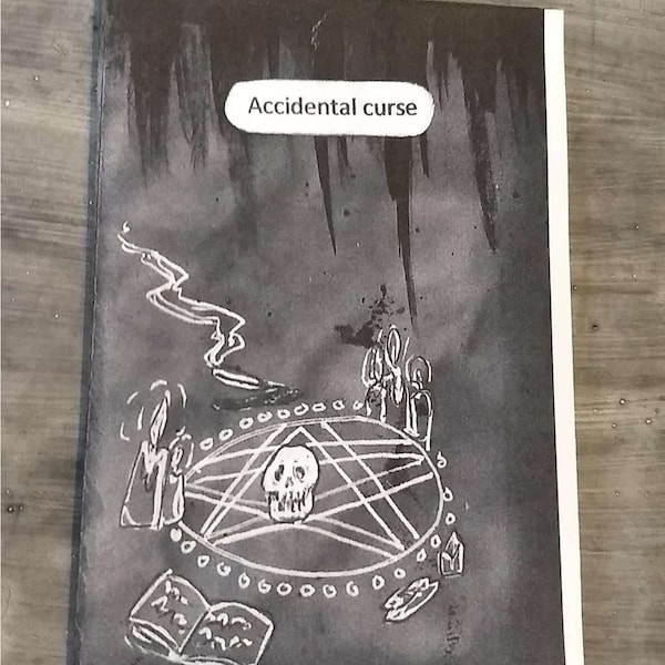 Accidental Curse Poetry Mini Horror Zine | Short story comic