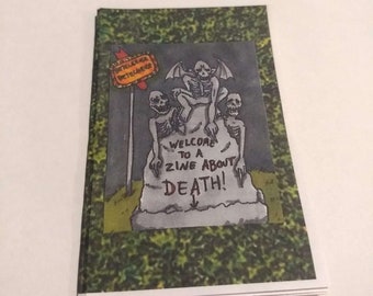 Welcome to a zine about death | mini horror zine | Short story comic