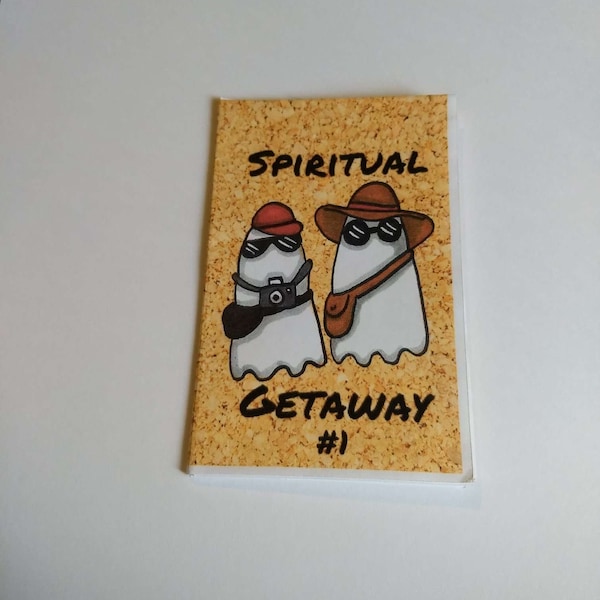 Spiritual Getaway mini zine | Trendy ghost couple on vacation