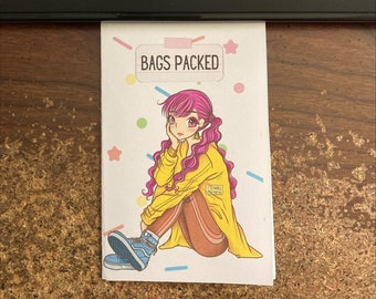 Bags packed mini zine | Mental health zines | minizine