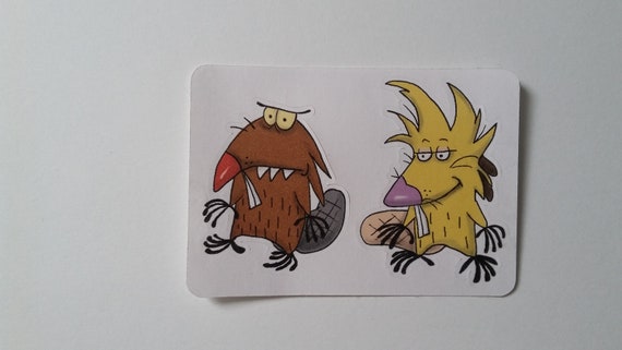 Courage The Cowardly Dog Stickers Nickelodeon 90s anime fantasy kawaii cartoon