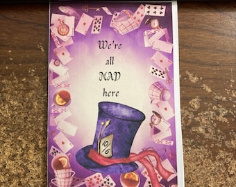 We're all MAD here mini zine | Mental health zines | minizine | Alice in Wonderland