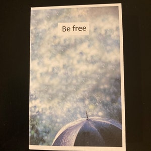 Mini zine Be free | Zine o tematyce poezji i zdrowia psychicznego