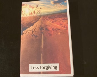 Less forgiving mini zine | Poetry Mental health zines
