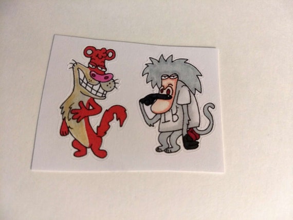 6 Johnny Bravo Nickelodeon 90s anime fantasy stickers kawaii cartoon