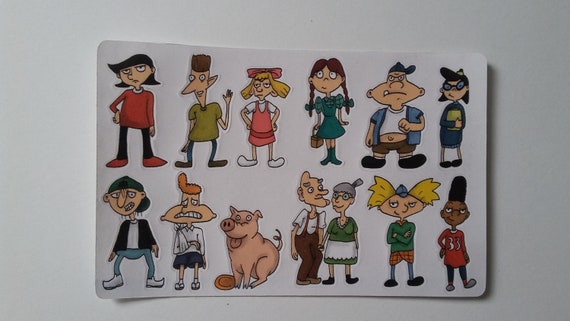 5 Rocket Power stickers set Nickelodeon 90s anime fantasy sticker kawaii cartoon