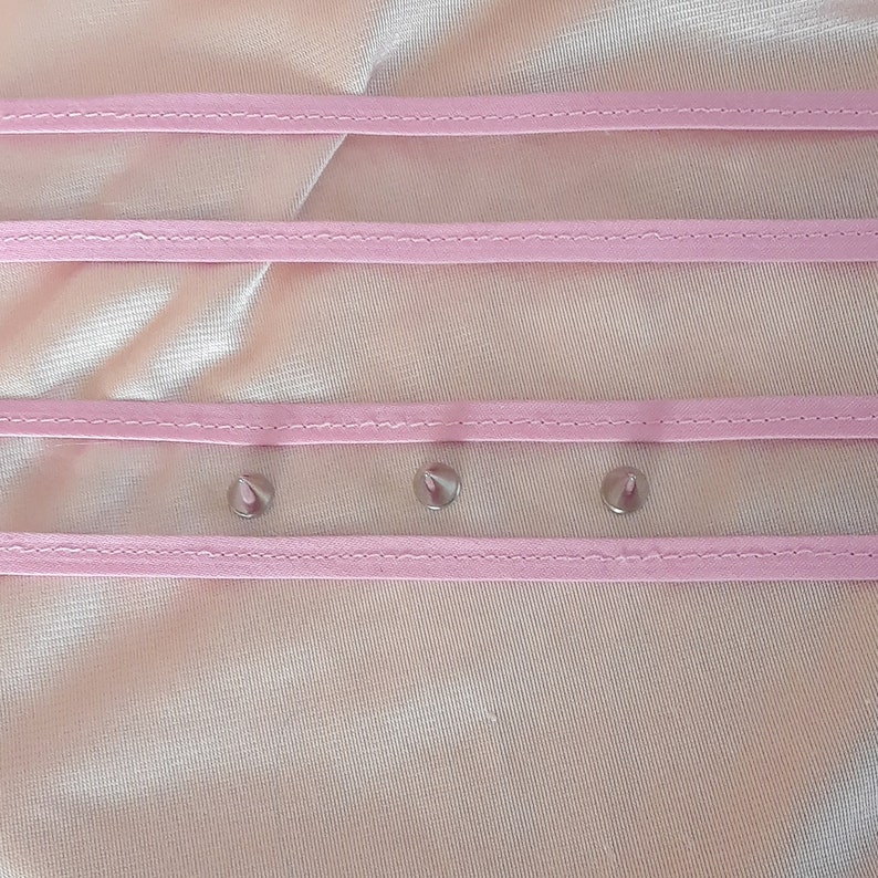 Pink clear vinyl spike stud choker