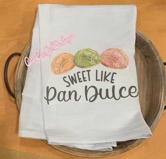 Kitchen decor / kitchen towel / concha towel / Funny towel / Sweet Like Pan Dulce / Sweet Like Mexican Sweet Bread, Flour Sack Towel