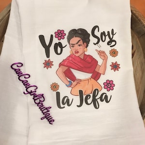 Kitchen decor / kitchen towel / jefa / boss gift / funny towel / Mexican Mom / boss gift for women /  jefa moves /