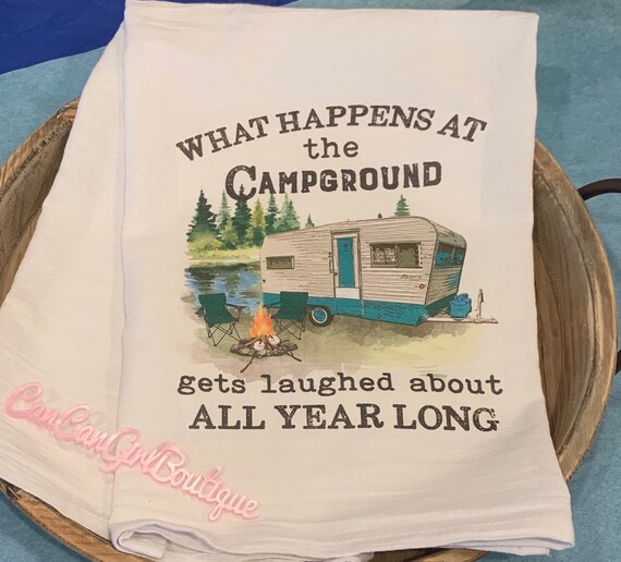 Campers Decor / Campers Towel / Camping Towels / Funny Camping Etsy