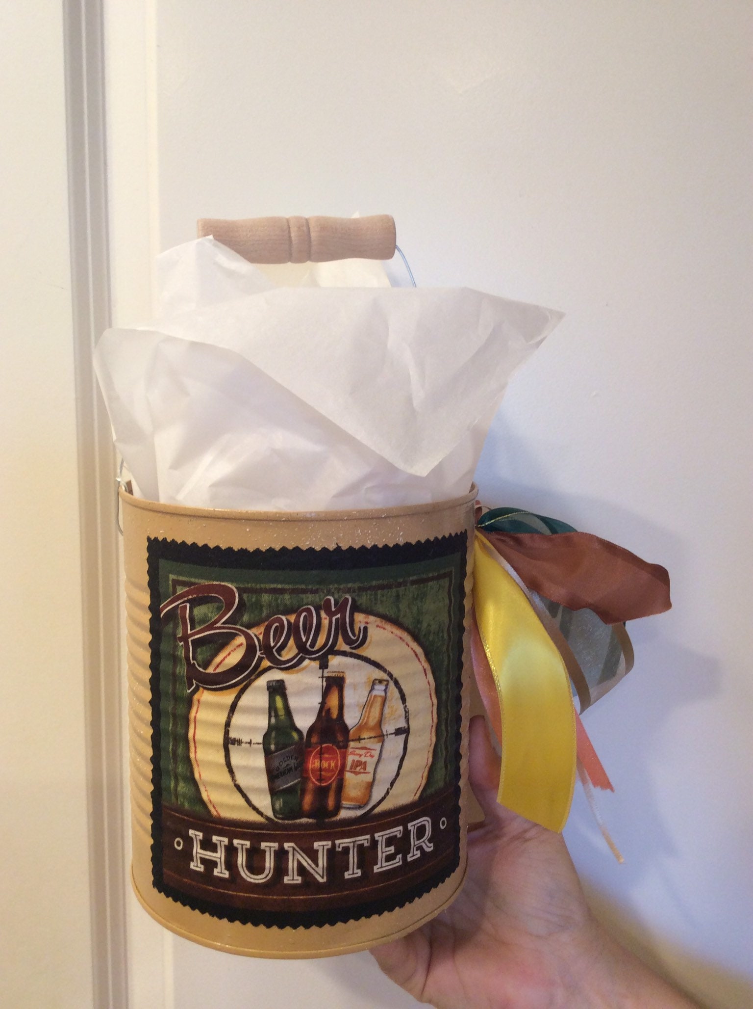 Birthday gift Whos the beer hunter Dads beer bucket for Etsy