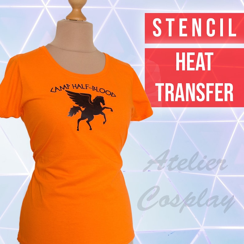 DIY Camp Half Blood Stencil, Heat Transfer, Percy Jackson Printable ...