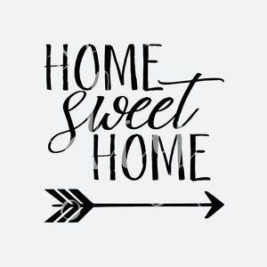 Home Sweet Home STENCIL or Decal / One-Time Use Adhesive Vinyl Stencil / Reverse Vinyl Stencil / Vinyl Decal Bild 2