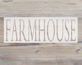 FARMHOUSE Vinyl Stencil // Customized Stencil // DIY Decor