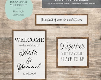 Custom Text Stencil or Decal | Personalized Vinyl Lettering for Signs, Crafts & DIY Projects | Custom Names, Words and Quotes