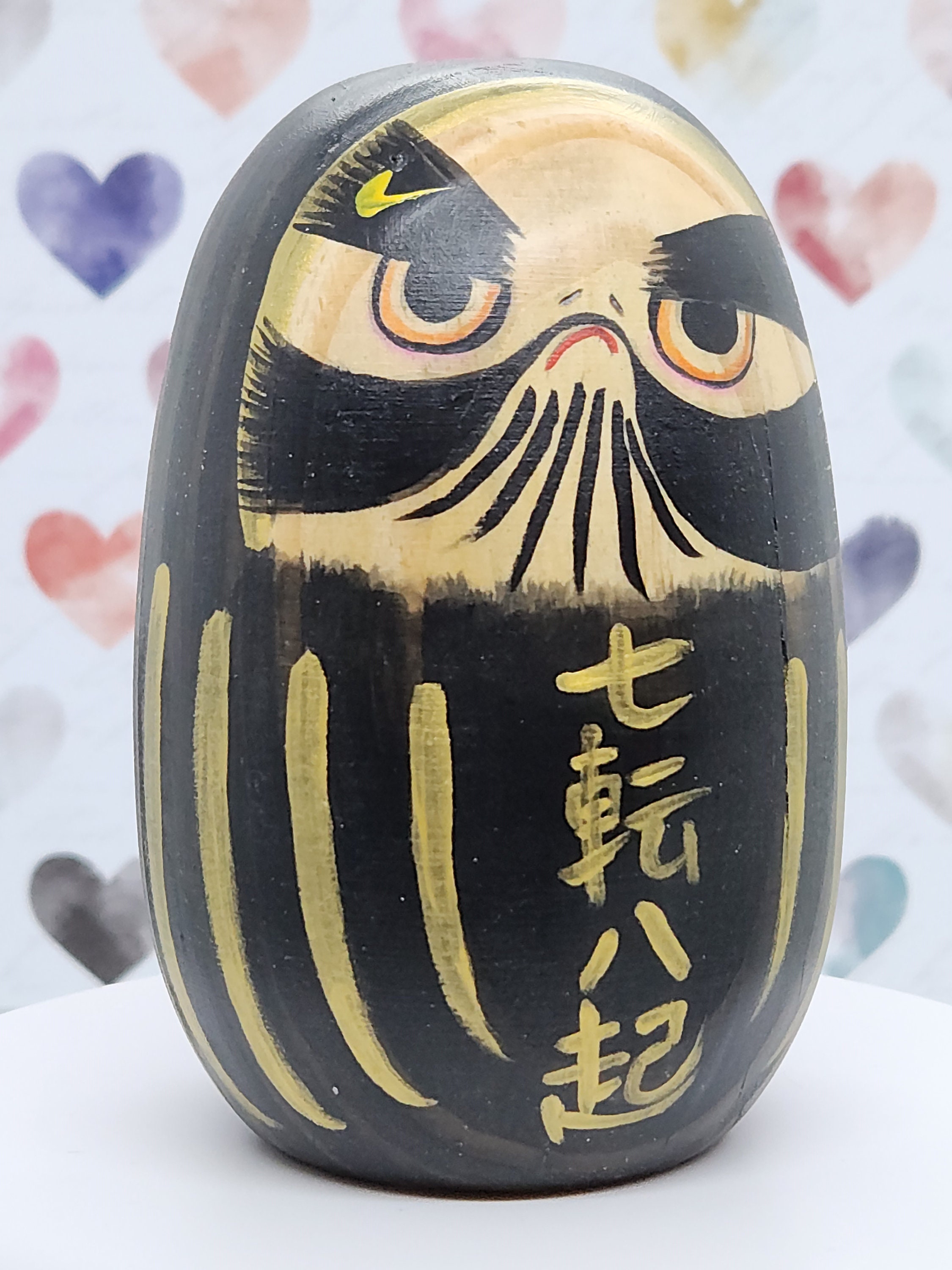 木製ダルマ工芸品 赤達磨木型 | 古物屋 壱両