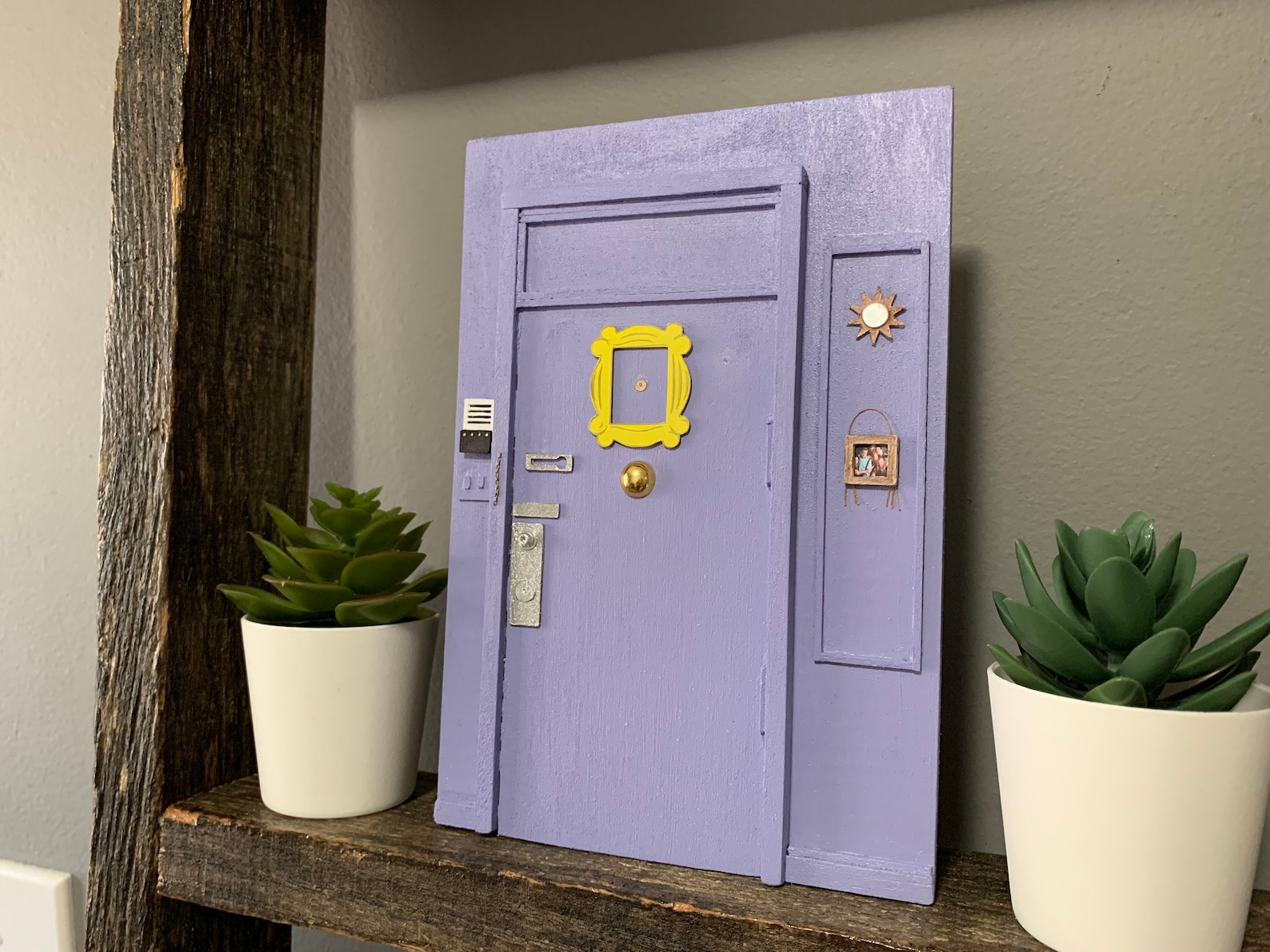 Friends Door Monicas Purple Apartment Etsy