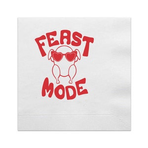 feast mode thanksgiving napkins