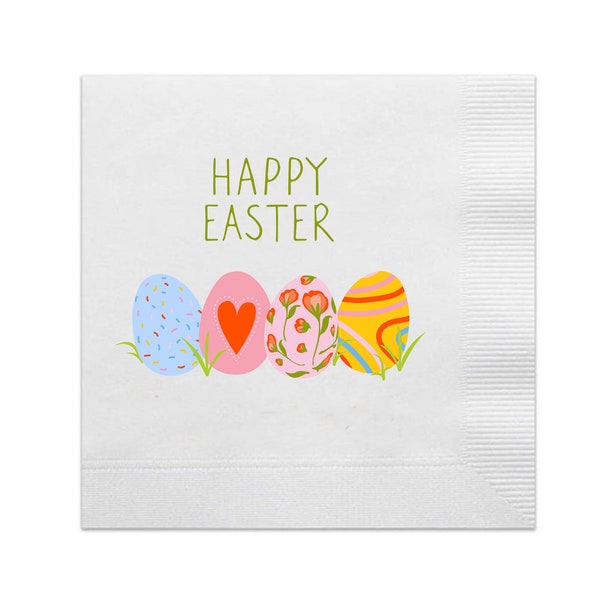 Happy Easter Paper Napkins, Easter Eggs Napkins, Easter Party Decor, Spring Napkins, Easter cute, Easter celebration, Easter table decor, 20