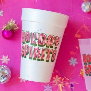 holiday spirits christmas cups